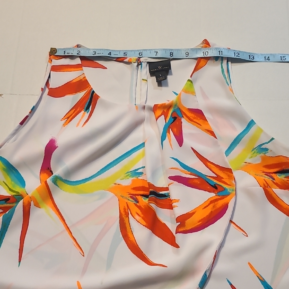 Worthinton Colorful Sleeveless Women's Top EUC Large - Picture 6 of 9